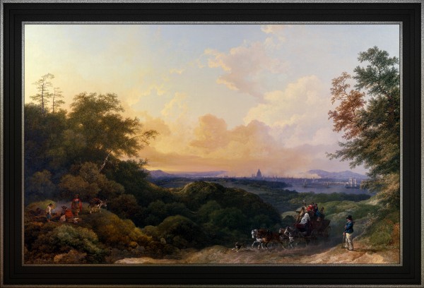The Evening Coach London in the Distance by Philip James de Loutherbourg by xzendor7
